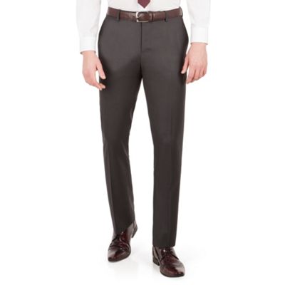 Red Herring Charcoal twill slim fit suit trouser